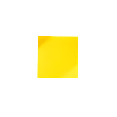 A single yellow sticky note pad transparent background PNG image, isolated object with vibrant color, balanced tones, soft light, and clean minimal design

