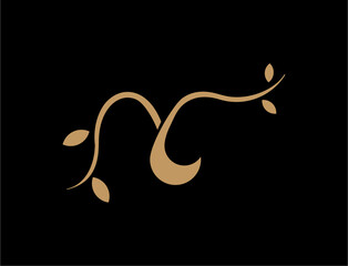Obraz premium Elegant tree logo design simple