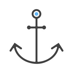 Anchor II icon vector image. Suitable for mobile apps, web apps and print media.