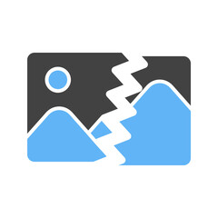 Broken Image icon vector image. Suitable for mobile apps, web apps and print media.