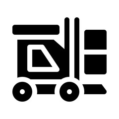 Forklift glyph icon