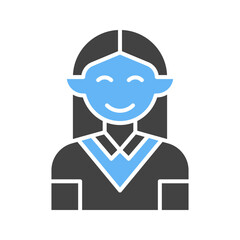 Game Character V icon vector image. Suitable for mobile apps, web apps and print media.