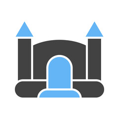 Jumping Castle icon vector image. Suitable for mobile apps, web apps and print media.
