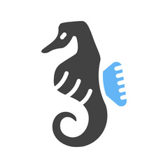 Obraz premium Sea Horse icon vector image. Suitable for mobile apps, web apps and print media.