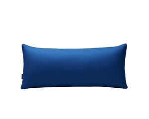 Long Textured Blue Pillow Cushion for Elegant Home Decor and Comfortable Relaxation