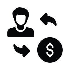 Generate values for investors Vector Icon which can easily modify or edit