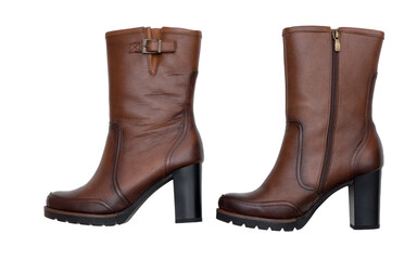 Brown women's boots.