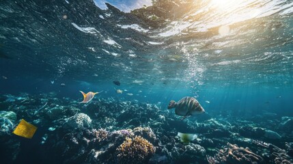 Obraz premium world ocean day or World Oceans Day