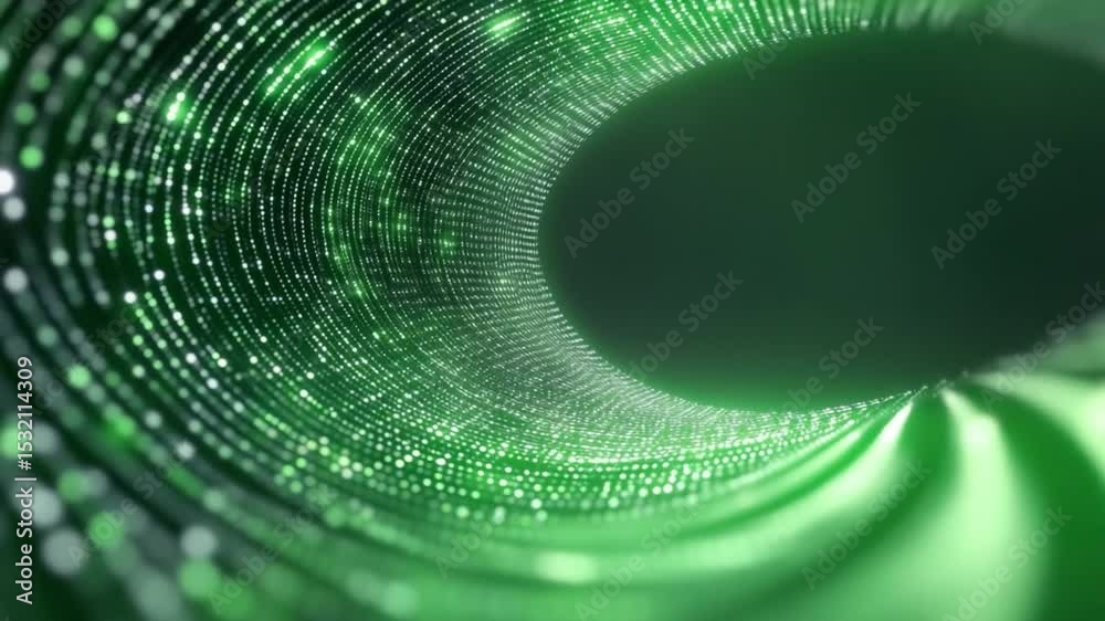Aufkleber Abstract Data Tunnel: Immerse yourself in the mesmerizing depths of a digital data tunnel, a captivating abstract depiction of interconnected information and technological advancement.