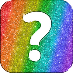 Question Mark (?) Rainbow Icon LGBT Icon