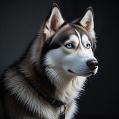 Fototapeta premium siberian husky dog