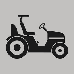 tractor on a white background