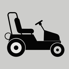 tractor silhouette vector