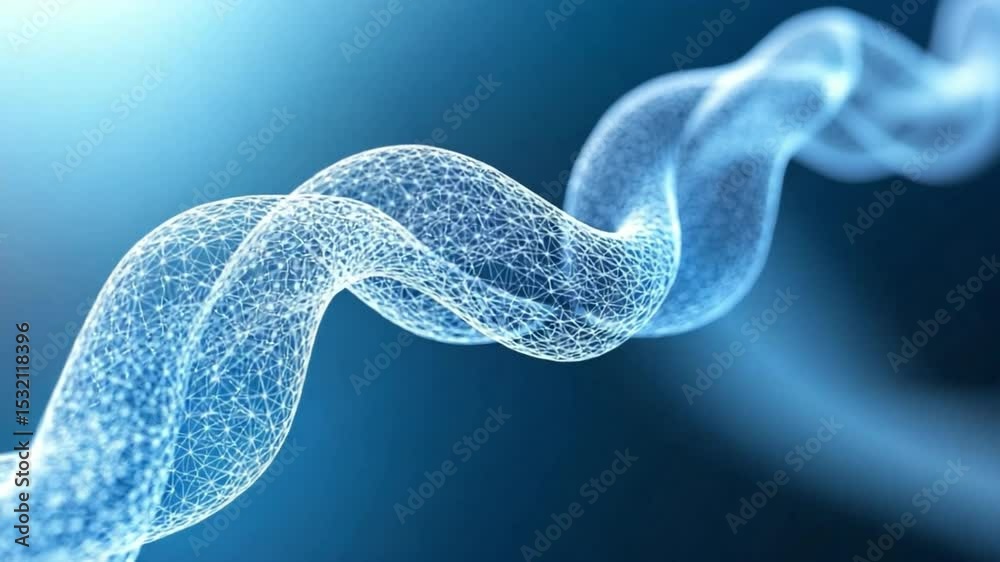 Poster dna strand: a captivating view of a dna strand, twisting and turning in a mesmerizing display of mol