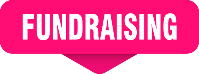fundraising sticker. fundraising sign on transparent background