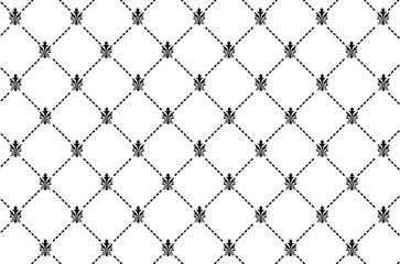 Abstract Flower Pattern Background vector illustration.