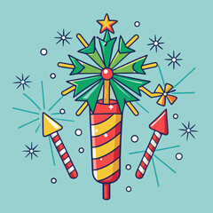 vector illustration of a christmas background