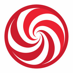 red and white spiral