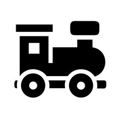 toy train on a white background