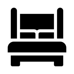 Bed glyph icon