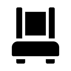 Chair glyph icon