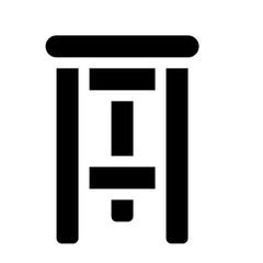 Stool glyph icon