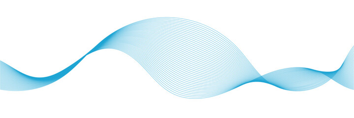 Blue wave curve lines abstract background with flowing particles. Digital energy waves technology concept. Modern backdrop design for business, presentation, banner vector illustration in eps 10.