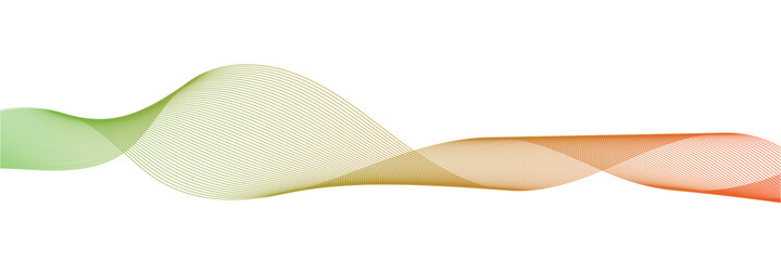 Abstract color smooth element swoosh speed wave modern stream background. Wave with lines created using blend tool. Abstract frequency sound wave lines twisted curve lines in white background.