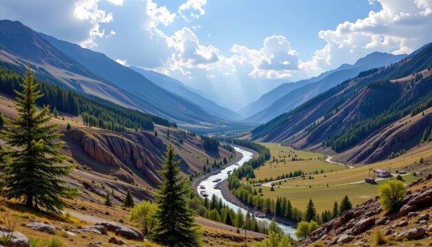 the link between tectonic uplift and river valley formation, altering natural drainage patterns.
