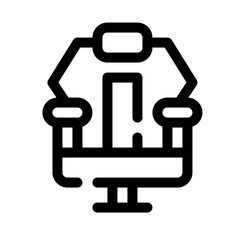 Gaming chair line icon