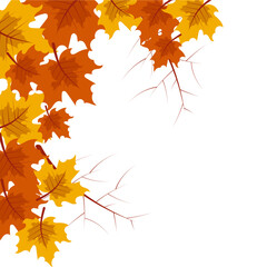 Autumn Leaves Corner Decoration