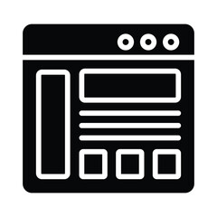 Corporation website Vector Icon which can easily modify or edit