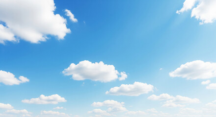 Realistic Sky with Natural Cloud Formations on a Clear Day