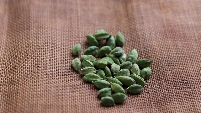 Aromatic Green Cardamom Pods Golden Hour Still Life Photography Spices Food Ingredient