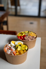 Delicious and Healthy Tuna Salad Bowl with Fresh Ingredients