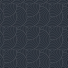 Fototapeta premium Modern repeating circles graphic pattern suitable for background or else