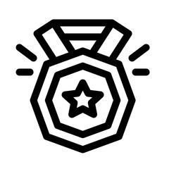 Medal line icon