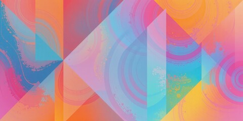 Abstract colorful background with geometric shapes and fresh design.