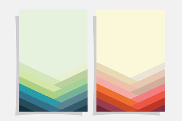 vector illustration of a set of summer backgrounds, vector illustration templates