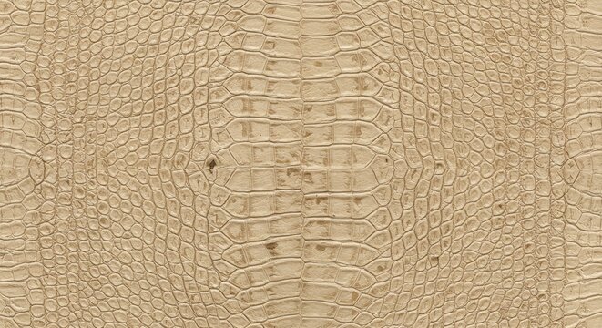 Beige crocodile skin texture suitable for design inspiration.