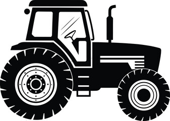 Obraz premium Tractor eps, Tractor Silhouette, Tractor Clipart, Tractor Png, Farm Tractor Svg, Farm life Svg, Farming Svg, Tractor Cut files, 