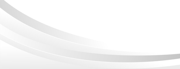 Minimalist modern white and gray curve background. Abstract modern banner design for websites, headers, sale templates, business ads, awards, events, and more