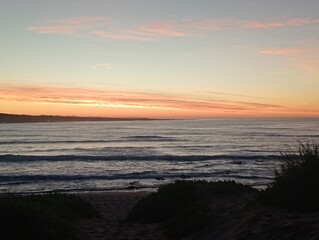 sunrise over the sea