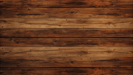 Fototapeta premium Dark Brown Wooden Planks Texture for Rustic Background or Design Use