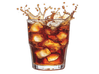 A coffee ring splash with the letter isolated on transparent or white background