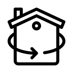 Home tour line icon