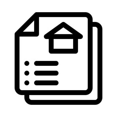 Property listing line icon