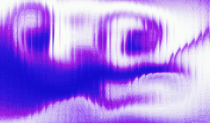 Abstract background gradient purple white liquid sparkling with striped effect. Refraction of wavy striped glass.