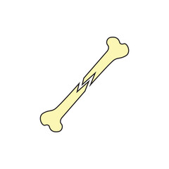 Dog Bone Silhouette Icon Design	