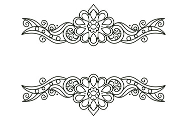 Elegant Ornamental Frame With Floral and Decorative Patterns